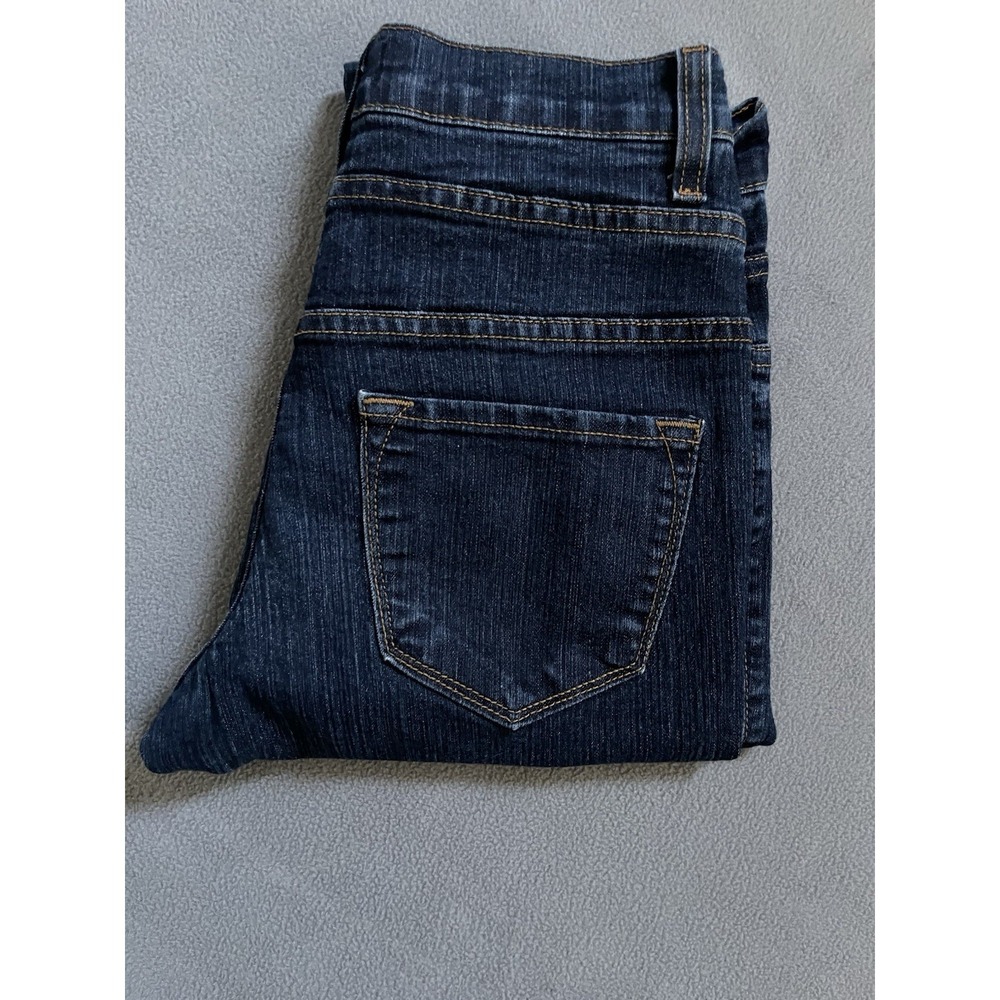 Judy Blue Skinny Fit Jeans Sz 5 / 27 Blue Denim Button Fly Stretch Slimming Dark